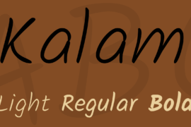 Kalam Font Family