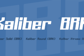 Kaliber BRK Font Family