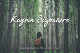 Kaysan Signature Font