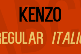 Kenzo Font Family