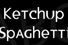 Ketchup Spaghetti Font