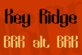 Key Ridge Font Family