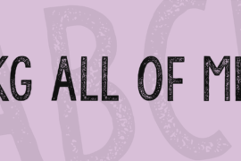 KG All of Me Font