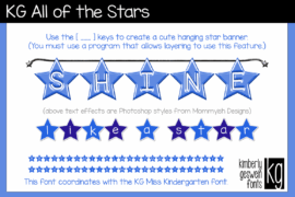 KG All of the Stars Font