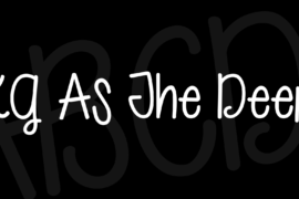 KG As The Deer Font