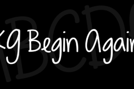 KG Begin Again Font