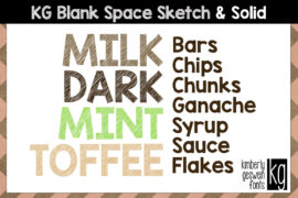 KG Blank Space Font Family