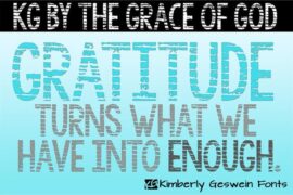 KG By the Grace of God Font