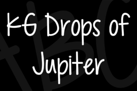 KG Drops of Jupiter Font