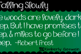 KG Falling Slowly Font