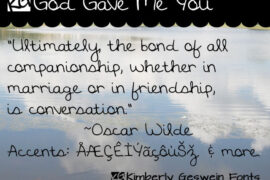 KG God Gave Me You Font