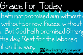 KG Grace For Today Font