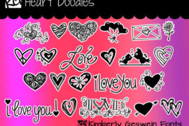 KG Heart Doodles Font