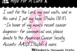 KG Hope For A Cure Font