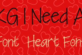 KG I Need A Font Family