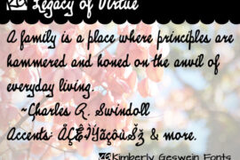 KG Legacy of Virtue Font