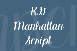 KG Manhattan Script Font