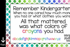 KG Miss Kindergarten Font