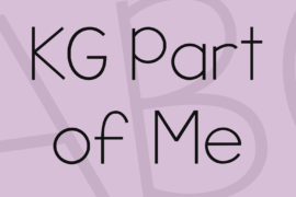 KG Part of Me Font