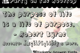 KG Party on the Rooftop Font