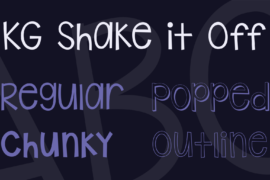 KG Shake it Off Font Family