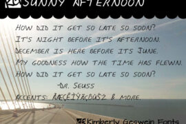 KG Sunny Afternoon Font