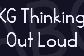 KG Thinking Out Loud Font