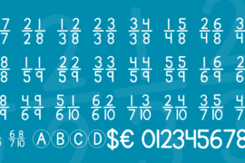 KG Traditional Fractions Font Family