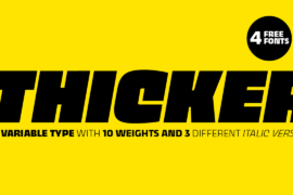 Thicker Trial Font Family