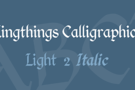 Kingthings Calligraphica Font Family