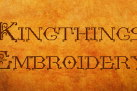 Kingthings Embroidery Font