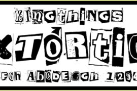 Kingthings Extortion Font