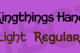 Kingthings Hand Font Family