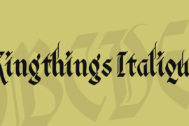 Kingthings Italique Font