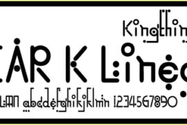 Kingthings Linear K Font