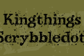 Kingthings Scrybbledot Font