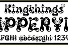 Kingthings Slipperylip Font