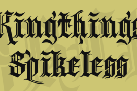 Kingthings Spikeless Font
