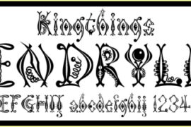 Kingthings Tendrylle Font