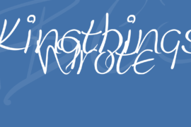 Kingthings Wrote Font