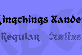 Kingthings Xander Font Family