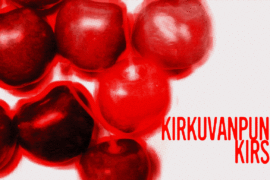 Kirkuvanpunainen kirsikka Font