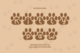 Kitty Paw Demo Font