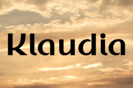 Klaudia Font Family