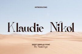 Klaudie Nikol Demo Font