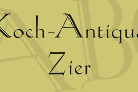 Koch-Antiqua Zier Font