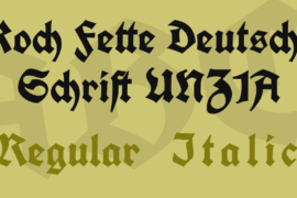 Koch Fette Deutsche Schrift UNZ1A Font Family