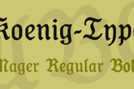 Koenig-Type Font Family