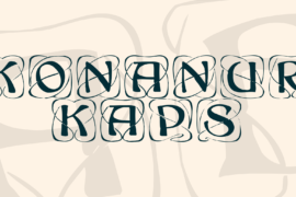Konanur Kaps Font