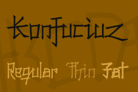 Konfuciuz Font Family